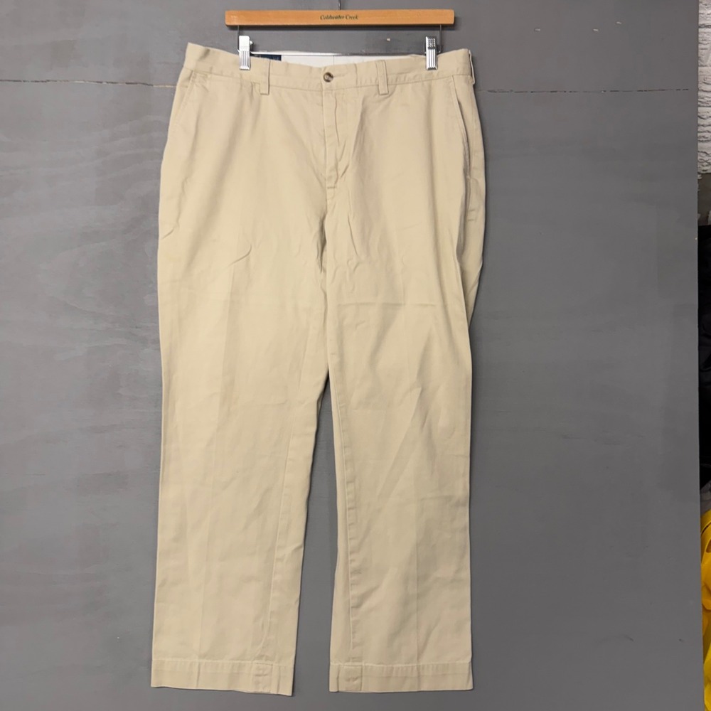 Polo Ralph Lauren Suffield Pant Mens 35x30 Tan Khaki Cotton Chino Straight Leg - Picture 2 of 6